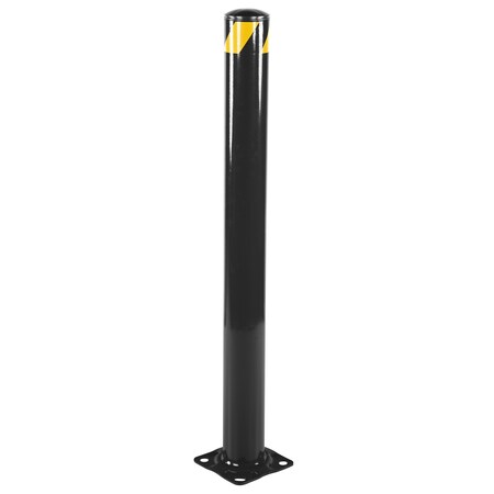 Vestil STEEL PIPE SAFETY BOLLARD 48"X4.5" BLACK BOL-48-4.5-BK